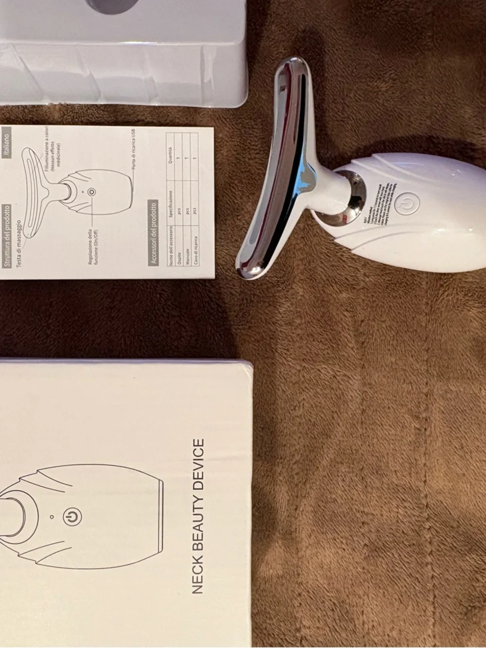 Wireless Handheld Massager beauty device - White
